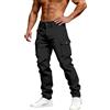 Generisch Pantaloni cargo da uomo Chino Cargo, tasche multiple, pantaloni da pesca, elasticizzati, pantaloni sportivi da trekking, casual, sport