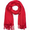 styleBREAKER Sciarpa unisex in viscosa con frange | Sciarpa 70x182 cm, versatile e calda per linverno, ideale anche come scialle.