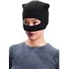 The Cosplay Company Selina Kyle Cat Woman Maschera da Sci Passamontagna Zoe Kravitz 2022 Costume Cosplay Nero