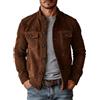 Oanviso Giacca da Uomo Trucker Giubbotto Cowboy Vintage | Biker Jacket,Fashion,Western,Button Down,Moto Giacca,Taglia Grande,Maniche Lunghe,Moda,Streetwear,Retro,Primavera,Autunno