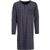 Henry Terre Camicia da notte da uomo a maniche lunghe, design Wave sul petto, taglia M-3XL