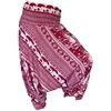 PANASIAM Pantaloni Aladino Chang Unisex - 2in1 Pantaloni Harem & Tuta | 100% viscosa, pantaloni yoga con ampia fascia elastica per una vestibilità comoda, fantasie elefanti, pantaloni GOA, boho