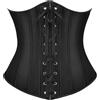 JasGood Corsetto da donna sotto il seno, in raso, modellante, gotico, vintage