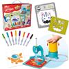 Lansay - My First Blopens Le Lettere - Set Educativo e Creativo - Da 3 Anni | Attività di Disegno a Soffio - 26 Mascherine e 26 Tavole sull'Alfabeto - Prepara alla Scrittura - Per le Mani dei Più Piccoli