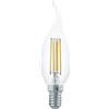 Eglo E14 LED, lampadina classica a forma di candela, illuminazione | retrò, 4 Watt (equivalente a 32 Watt), 350 lumen, luce bianco caldo, 2700k, lampadina Edison CF35, Ø 3,5 cm