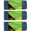 Idena 50056-3 - Set di sacchi per rifiuti, 2 rotoli da 10 pezzi ciascuno, blu, 120 litri, 40µ extra forte e resistente agli strappi, con pratica coulisse, sacchi con coulisse