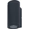 LEDVANCE LED ENDURA BEAM Wall UpDown GU10 Appplique per 2x Lampadine GU10, luce di Design per Esterni, per Illuminazione Indiretta su 2 lati, in Alluminio di Qualità in, Grigio (Scuro)