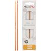 KnitPro Basix Crochet Hooks - 3.75mm Single Ended Beech Wood Crocheting Hooks, Smooth & Comfortable