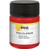 KREUL 78506 - Colorante acrilico intensivo per legno, barattolo da 50 ml in ciliegio, per legno naturale non trattato e carte naturali assorbenti, scorrevole - vernice liquida a base d'acqua