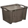 keeeper Contenitore Multiuso M con Manici Incorporati, 13,5 L, 35 x 27 x 21 cm, Franz, Crystal Grey (Grigio)