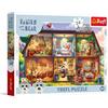 Trefl - Babies and the Bear, Furry Stories - Puzzle maxi da 24 pezzi | 24 pezzi grandi, divertimento creativo, per bambini dai 3 anni in su