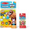 Melissa & Doug Sticker WOW!™ Pacchetto Cane: Blocco Attività e Timbratore di Adesivi + Mini Blocco Attività e 200 Adesivi di Ricarica