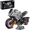 JAMARA 402926 CADA Suzuki Katana 1:12 Mattoncini grigi, set tecnico composto da 310 mattoncini a morsetto, kit di modellismo di moto, licenza ufficiale, idea regalo da montare, a partire dagli 8 anni
