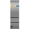 Cecotec Frigorifero Combinato Bolero CoolMarket Combi FD 450 Inox, Classe D | Dimensiones 2010×595×680 mm, Clase Energética D, Aislamiento VIP Tech con Paredes Finas, Distribución Multi AirFlow Uniforme