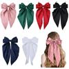SDFWGG Fermaglio per Capelli con Fiocco Fermaglio a Coda Lunga Fermagli per Grande Molletta con Fiocco Lungo Accessorio Capelli Donna (Multicolore A)