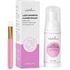 Natuhana Shampoo Extension Ciglia con Pennello Kit Delicato Detergente Mousse Lash Pulitore 60ml