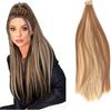 JJstar Coda Capelli Extension 70 cm Liscia, Clip e Fascia Avvolgente, 130 g | Coda liscia sintetica da 70 cm e 130 g, con clip e fascia avvolgente per aggiungere più lunghezza e volume in pochi passaggi.