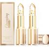 Reaorktic 2 Pezzi Rossetto Cambia Colore, 3.5g PH Temperature Lip Balm | Balsamo per Labbra Idratante a Lunga Durata Trasparente, Balsamo Labbra a Foglia D'oro, Rossetto che Cambia Colore, per Donne