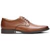 Clarks Tilden Plain, Scarpe con lacci Uomo, Dark Tan Lea 350, 40 EU