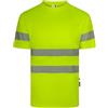 VELILLA 305632; Maglietta poliestere riciclato monocolore manica corta nastro segmentato; colore giallo fluo; taglia XL, giallo fluo, XL