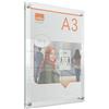 Nobo Cornice per Poster da Parete in Acrilico Reversibile A3 Trasparente