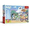 Trefl - Bluey, Felice Bluey - Puzzle 60 Tessere - Puzzle Colorati con gli Eroi delle Fiabe, Intrattenimento Creativo, Divertimento per Bambini dai 4 anni