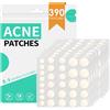Home Holic 390PCS Nuova Patch Brufoli Pimple Patches Trasparenti Cerotti Brufoli Viso | 2 In 1 Giorno e Notte Invisibili Assorbenti Impermeabili E Traspiranti con Olio dell'Albero Del Tè