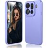 DESSEN Cover per Oppo Find X9 Pro 5G - Liquido Silicone Custodia Antiurto Protezione Case Sottile e Morbida TPU Bumper con Fodera Microfibra Antigraffio, Viola