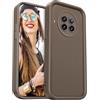DESSEN Cover per Xiaomi Mi 10T Lite 5G - Silicone Custodia Antiurto Protezione Fotocamera Case Antishock Morbida TPU Bumper Resistente, Marrone