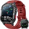 NONGAMX Orologio Smartwatch Uomo con GPS Tracker: 1.95" HD Smart Watch con Chiamate Bluetooth LED Torcia Cardiofrequenzimetro SpO2 Sonno Impermeabile 100+ Fitness Sport Contapassi Watches per Android e IOS