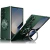 ZQYFCDZ Cover per Samsung Galaxy Z Fold 7 con supporto 360°, Verde | Custodia magnetica, protezione obiettivo, ricarica wireless compatibile, robusta ed elegante, PC resistente alle impronte