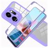 LXHGrowH Cover per OPPO Reno 14 5G 360 Gradi Antiurto Viola | Custodia Anti-graffio con Transparente dell Schermo Integrata Protezione, Ibrida 360° Full Body Anti-shock Protettiva Case