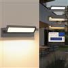 SANSHI 36W LED applique da parete esterno/interno,350°Orientabile,antracite | 3000K/4000K/6500K,Angolo regolabile Pannello LED,IP65 Impermeabile,lampada da parete per terrazza,giardino,Balcone,Corridoio