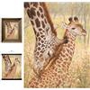 3D LiveLife Stampe d'Arte Lenticolari Parete - Amore Tenero di Deluxebase. Poster 3D Giraffa senza cornice. Ottima decorazione da muro. Grafica originale realizzata dalla nota artista Beth Hoselton