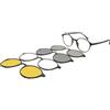 Ultem THEMA U-288 Colore M07 TARTARUGATO Montatura per occhiali da vista e sole + 4 CLIP-ON Linea Original "99 John St NYC" Genere UNISEX