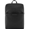 Armani Exchange Uomo Ginevra, logo Embossed Double Zip Backpack Black One size