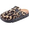 JOMIX Sabot Donna Invernali Ciabatte Chiuse in Pelle Scamosciata Pantofole Eleganti