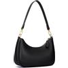 Dermalyx Borsa A Spalla In Pelle Nera Per Donna, Borsa Retro Hobo, Tracolla, Pochette Da Polso, Borsetta Piccola, Zainetto A Tracolla