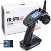 STARDRONE Flysky FS-GT5 - Telecomando a 6 canali RC con ricevitore giroscopico FS-BS6, trasmettitore AFHDS 2A da 2,4 GHz per RC Crawler, Drift auto, camion e barca, modalità SVC Crawler, aggiornamento