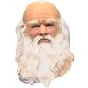 Goutdori Maschera da Babbo Natale con Barba Bianca in Lattice Natale Carino per Bambini Adulti Maschere a Pieno facciale per Costumi Cosplay Feste di Carnevale