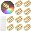 LQTSLFM 10 Pezzi Mini LED a Batteria Colori Flash Lento Mini Luci LED Micro LED Luci per Casa Delle Bambole per Vetrine, Giocattoli, DIY, Halloween