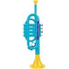 Generic Tromba giocattolo per bambini, strumento musicale per l'apprendimento interattivo a casa, asilo, scuola (celeste, 35 x 10 x 8,5 cm)