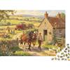 DAFUfbw Fattoria Inglese Puzzle 1000 Pezzi Riciclato Campagna Vintage Puzzle per Adulti Accessori Gioco Impossibile Difficile Stimolante Gioco Divertente 38x26cm/1000pcs