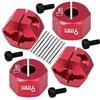 GPM Aluminium Hex Adapters 9mm Thick for 1/10 Traxxas GT 4-Tec 2.0 83056-4/4-Tec 3.0 93054-4 - 4Pc Set Red