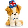 Keel Toys 14 cm Bud Union Jack Bulldog, Pipp il peluche orso e amici