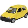 Generisch Welly 43854 - Modellino di auto compatibile con Fiat Cinquecento, giallo, circa 1/34-1/39, in metallo