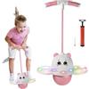 Generico Saltando la palla da trucco per bambini, palla da salto panda con luce | Giocattole per bilanciamento non slittata per bambini Compleanno all'aperto Ca
