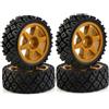 XBERSTAR 4 Pz Pneumatici in Gomma per Tamiya 1/10 TT01 TT02 XV-01 HPI RS4 RC Fango Rally Pneumatici Aggiornamenti Pneumatici Parti Accessori