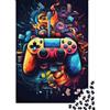 9K4D7V2G Gamepad Colorato Puzzle 1000 Pezzi Carta per Adulti Arte Videogioco Gioco di Puzzle 1000 Pezzi Rilassante Decorazione Casa Regalo 52x38cm/1000pcs