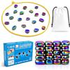 Generico Magnetic Chess Games with Stones Set, Pouch, Manual - Magnetic Chess Board Set with String, 20 Pcs of Magnet Tiles - Family Games for Kids and Adults - Multiplayer Puzzle Strategy Board Games